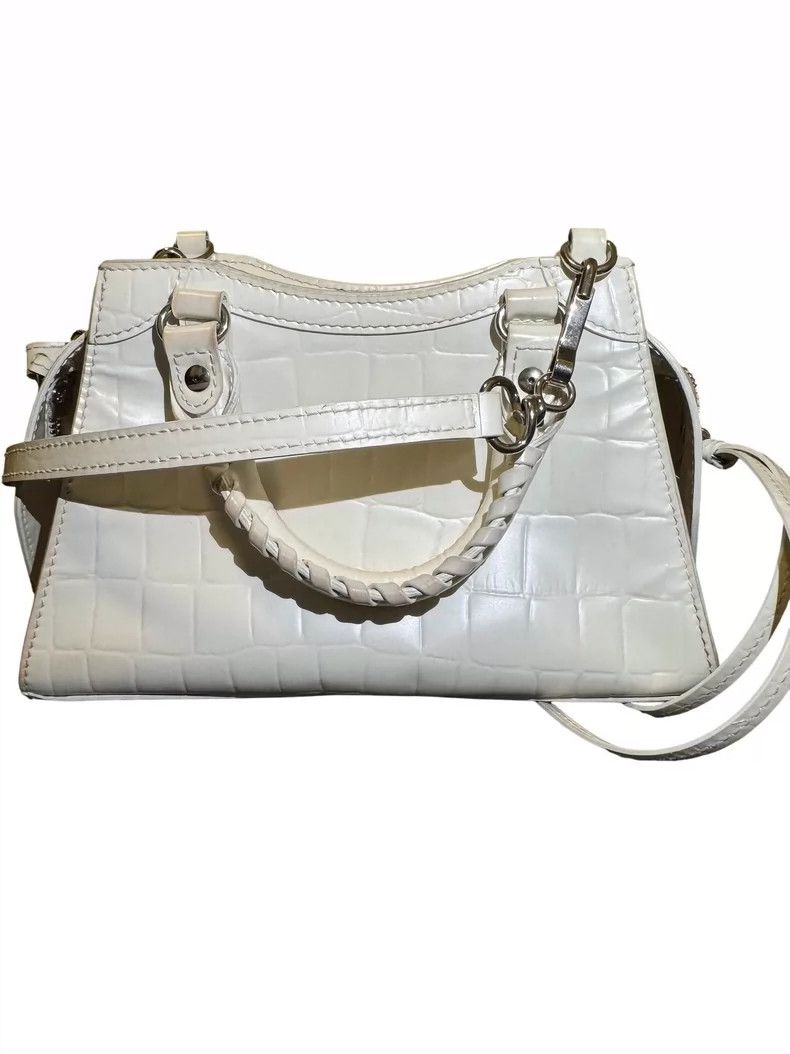 Balenciaga Balenciaga Mini City Bag in White Crocodile Leather Size ONE SIZE - 2 Thumbnail