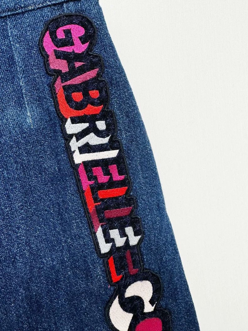 Chanel Chanel Denim Skirt with Logo Design Size 34" / US 12 / IT 48 - 2 Thumbnail