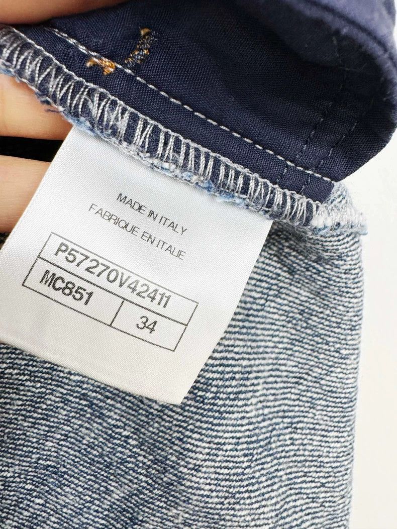 Chanel Chanel Denim Skirt with Logo Design Size 34" / US 12 / IT 48 - 4 Thumbnail