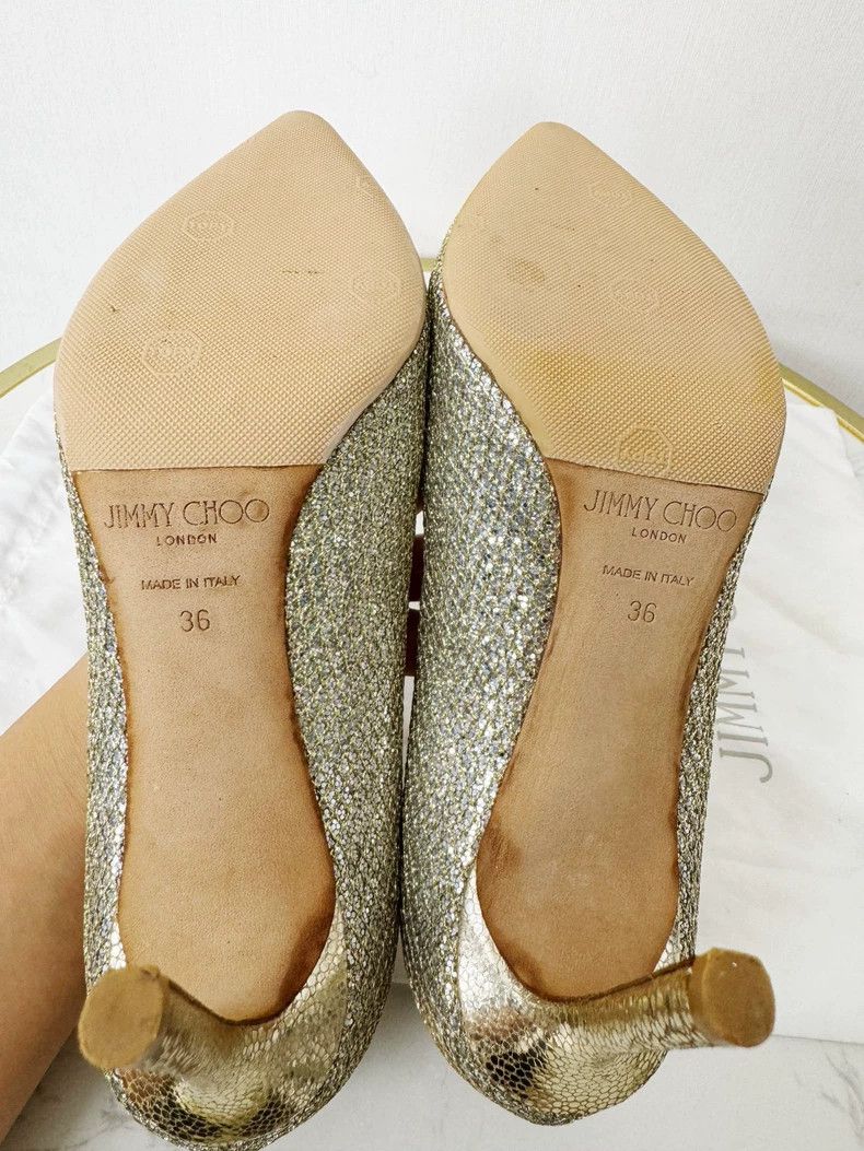 Jimmy Choo Jimmy Choo Sparkly Heels with Embellishments Size US 6 / IT 36 - 6 Thumbnail