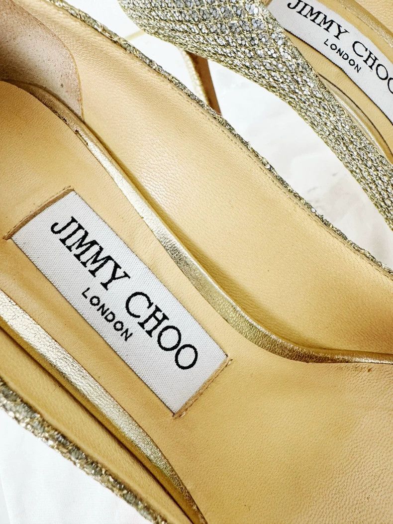 Jimmy Choo Jimmy Choo Sparkly Heels with Embellishments Size US 6 / IT 36 - 3 Thumbnail