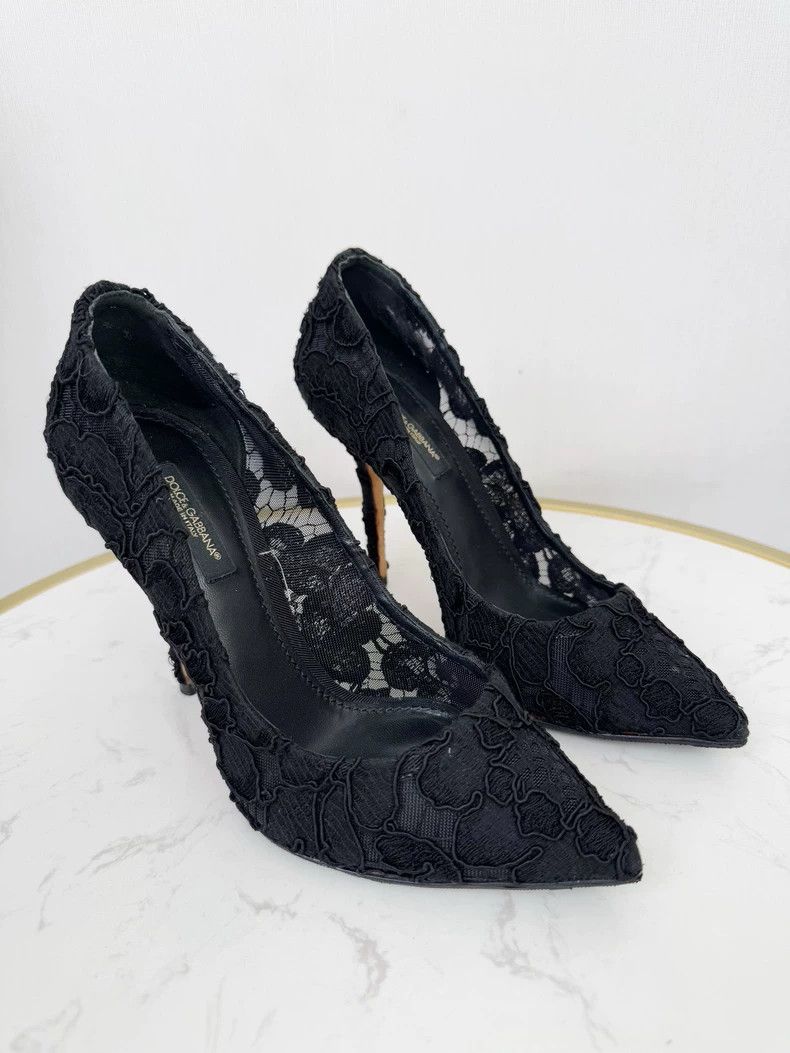 Dolce & Gabbana Dolce & Gabbana Lace High Heels Size 36 Size US 6 / IT 36 - 2 Thumbnail