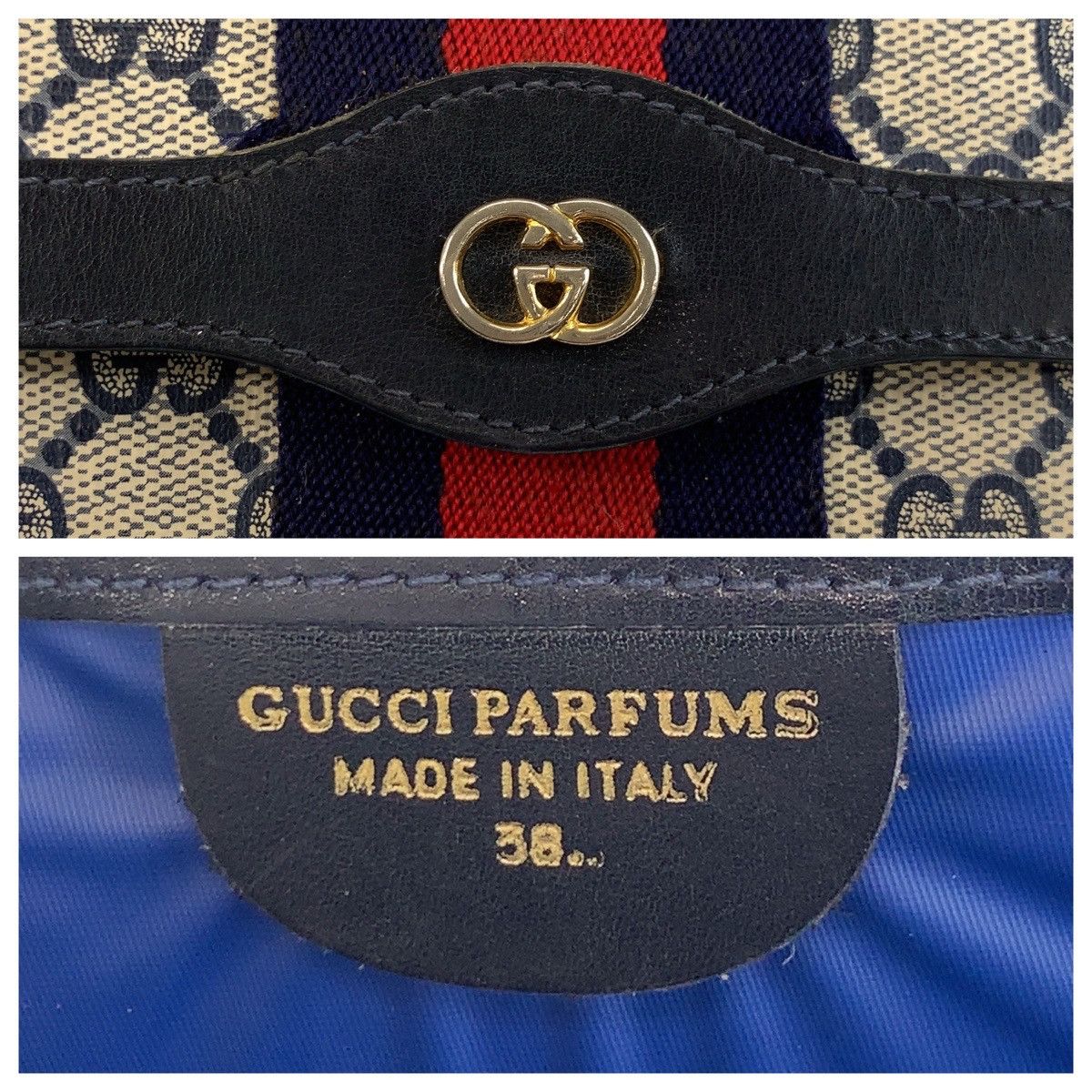 Gucci Gucci Gucci GG Supreme Canvas Leather Clutch Bag Canvas Clutch Bag 38 DUTY FREE for USA Size ONE SIZE - 4 Thumbnail