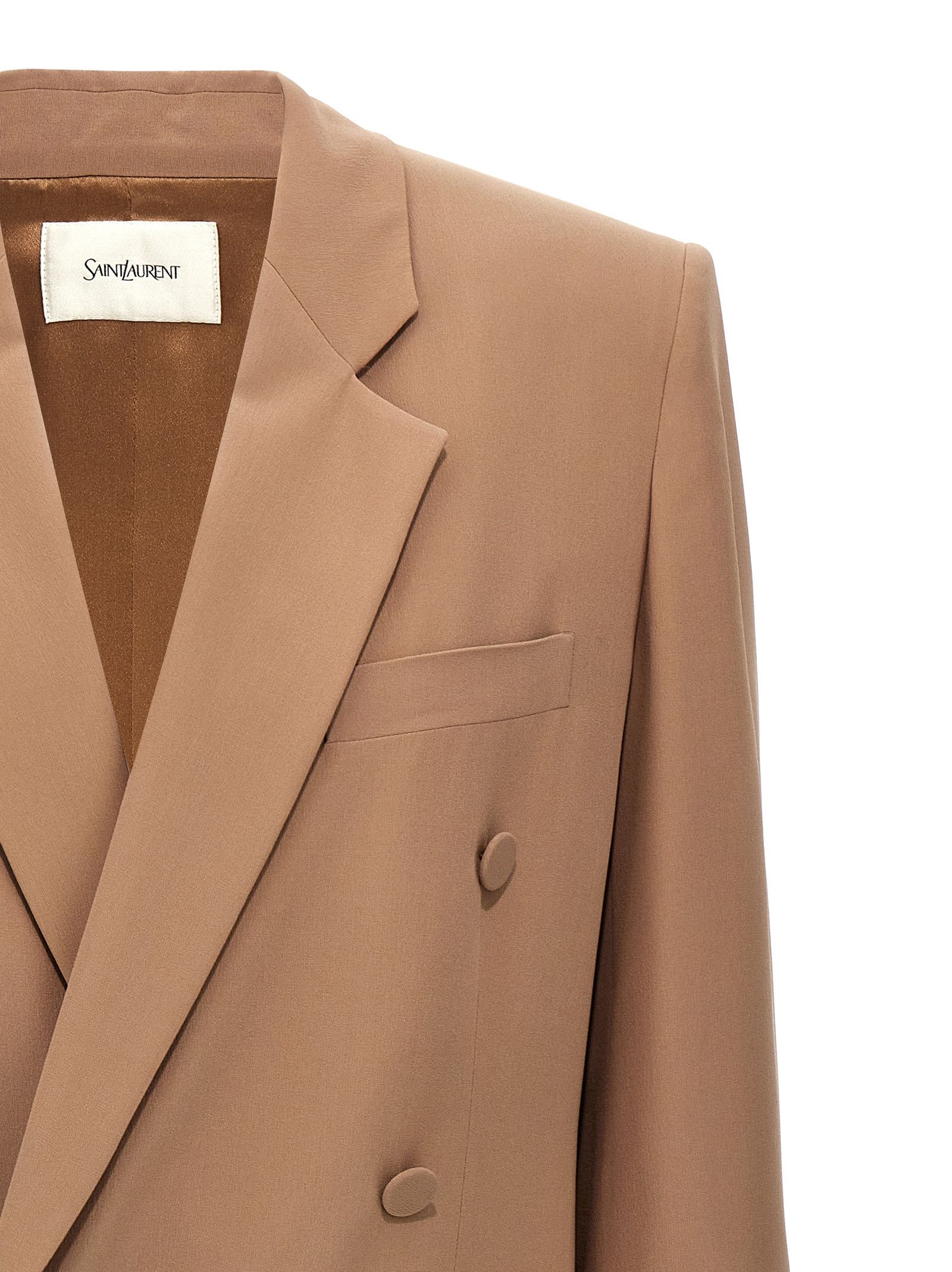 Saint Laurent Paris Double-Breasted Blazer Size S / US 4 / IT 40 - 3 Thumbnail