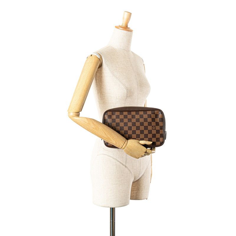 Louis Vuitton Louis Vuitton Louis Vuitton Toiletry Pouch 25 Damier Pouch Canvas Vanity Bag N47623 Size ONE SIZE - 14 Thumbnail
