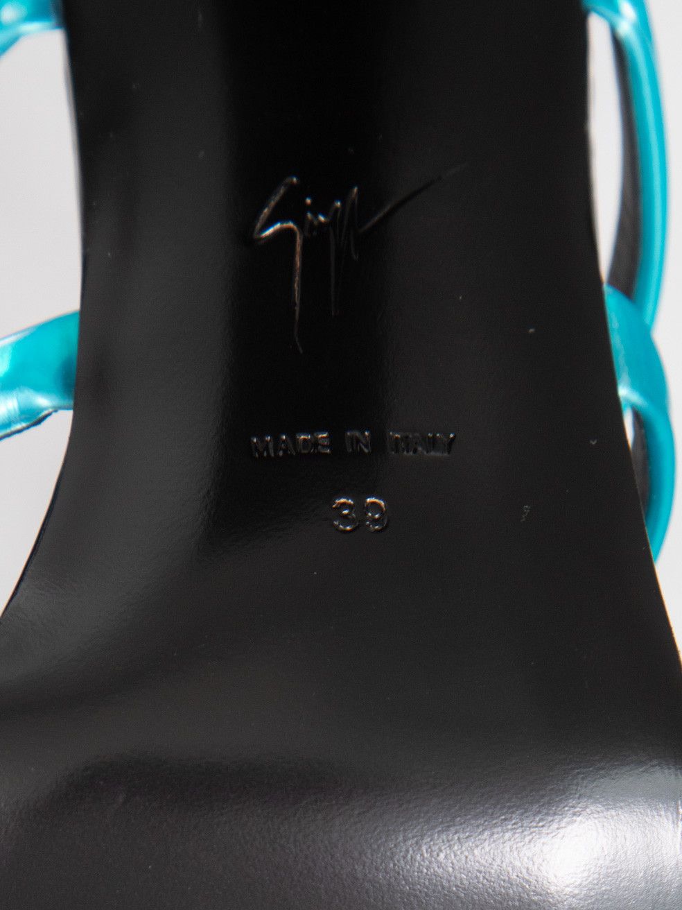 Blue Strappy Shangay 85 Mules