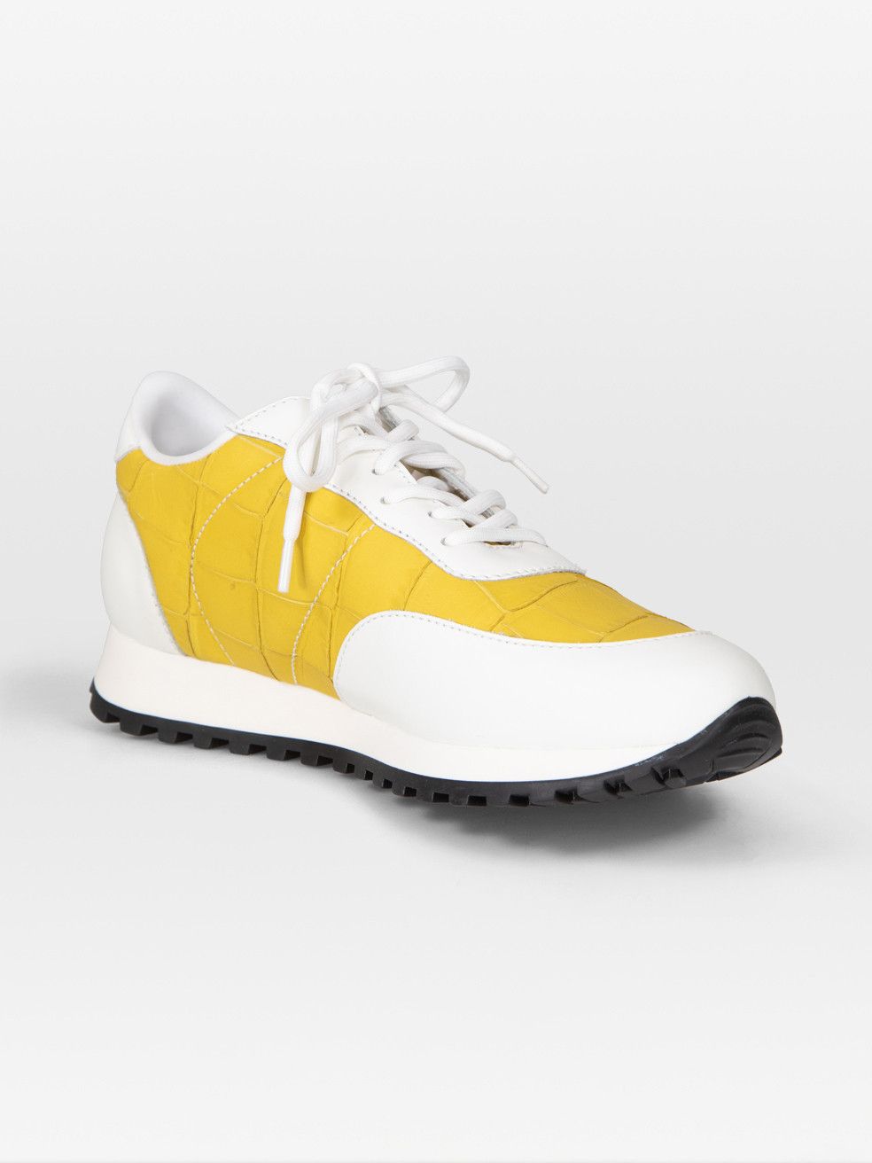 Giuseppe Zanotti Yellow Leather Jimi Running Trainers Size US 9.5 / IT 39.5 - 2 Thumbnail