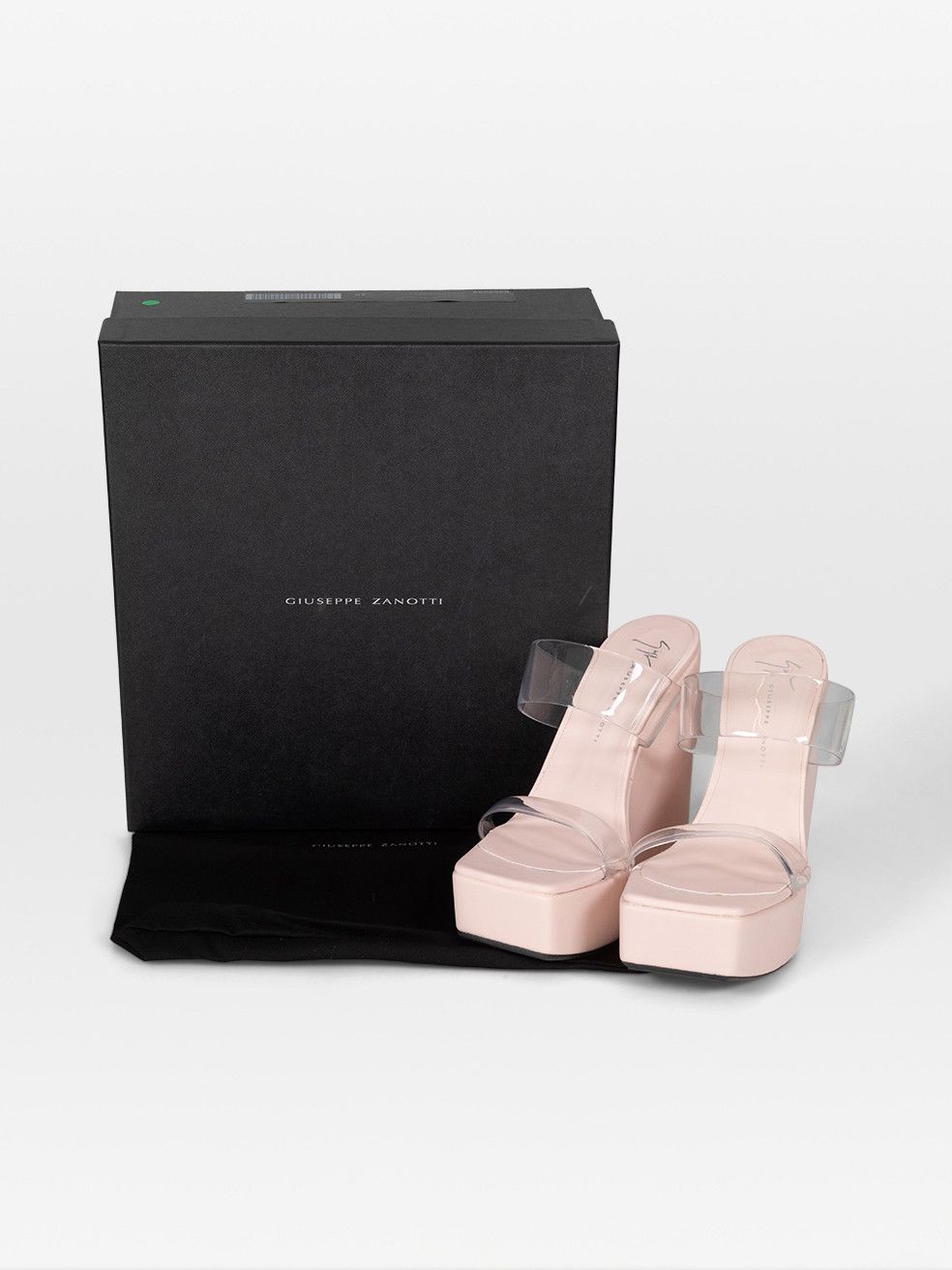 Giuseppe Zanotti Pink Transparent Meissa Plexi Sandals Size US 8.5 / IT 38.5 - 6 Thumbnail