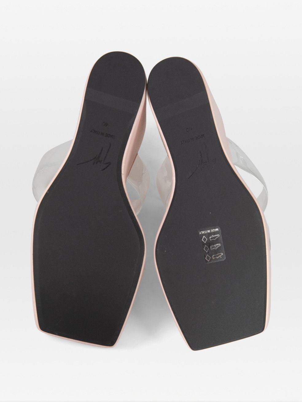 Giuseppe Zanotti Pink Transparent Meissa Plexi Sandals Size US 9.5 / IT 39.5 - 4 Thumbnail