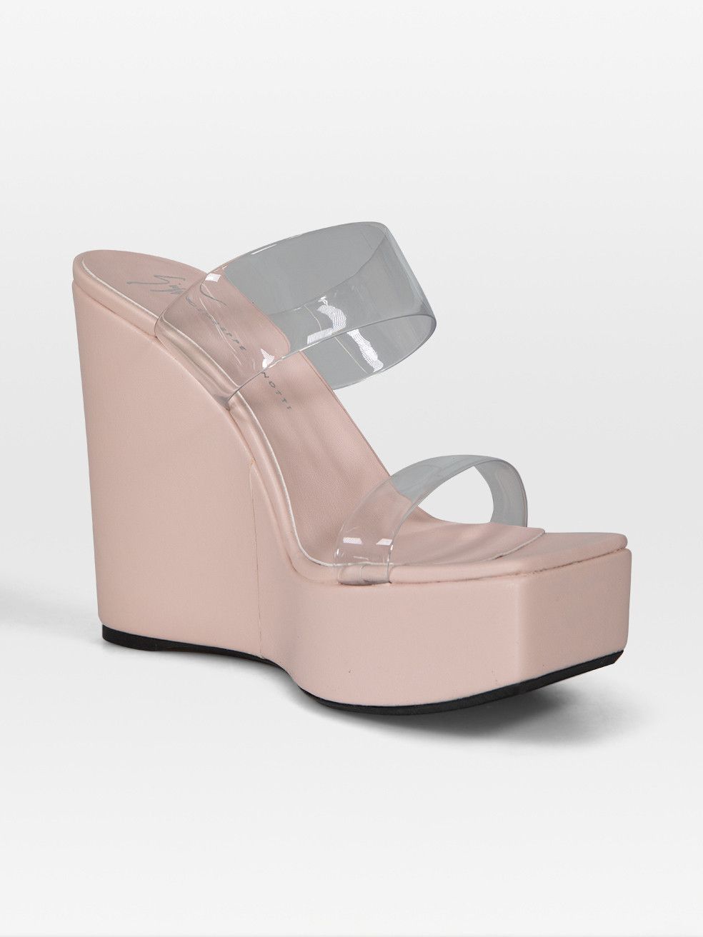 Giuseppe Zanotti Pink Transparent Meissa Plexi Sandals Size US 10.5 / IT 40.5 - 2 Thumbnail