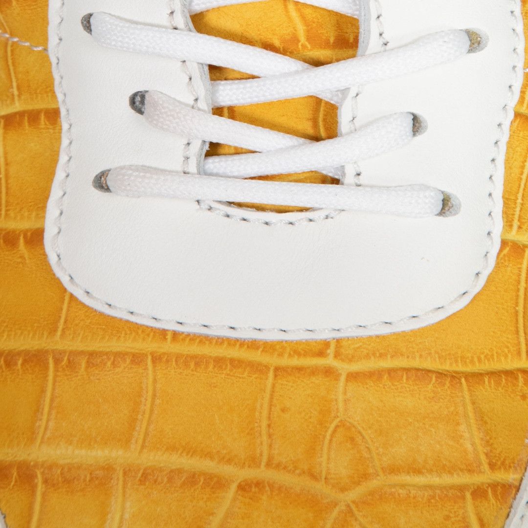Giuseppe Zanotti Mustard Leather Jimi Running Trainers Size US 9 / IT 39 - 5 Thumbnail