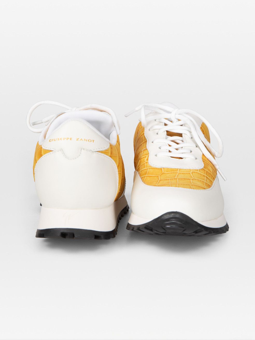 Giuseppe Zanotti Mustard Leather Jimi Running Trainers Size US 9 / IT 39 - 3 Thumbnail