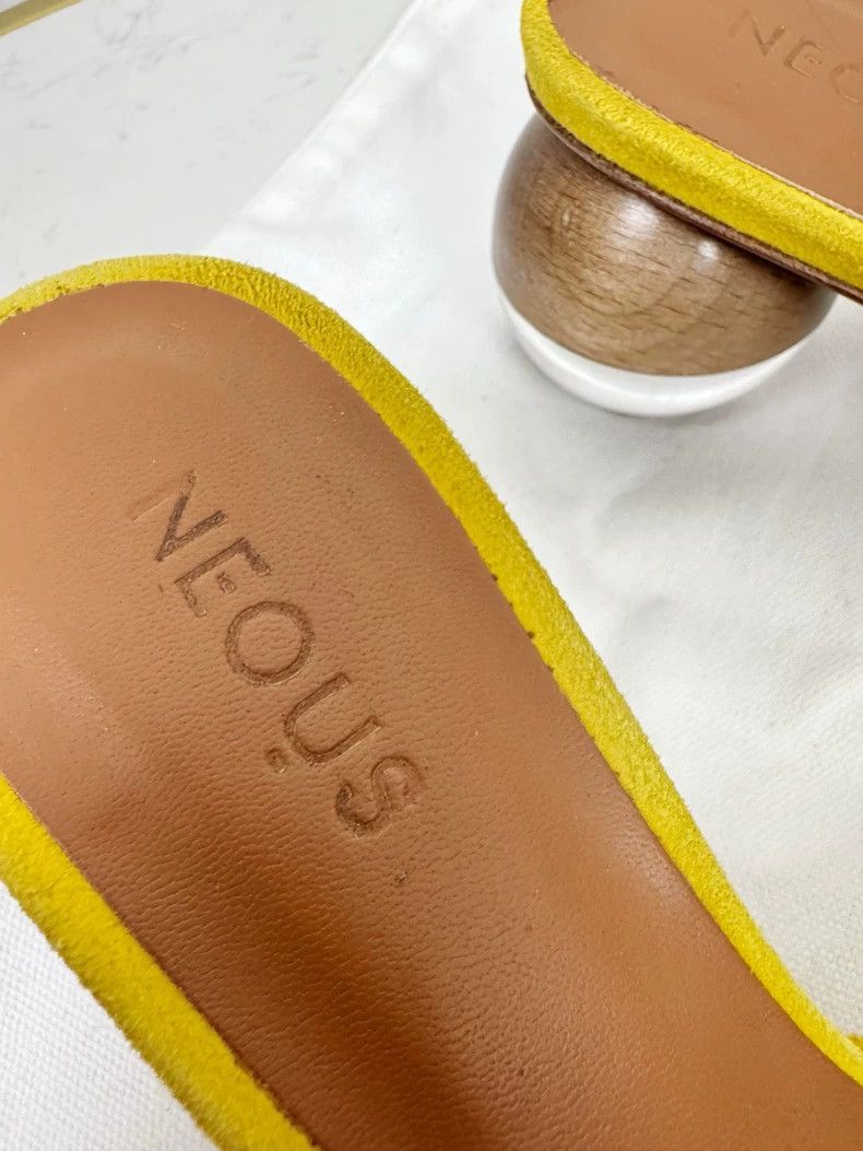 NEOUS Neous Yellow Slip-On Sandals Size 35 Size US 5 / IT 35 - 2 Thumbnail