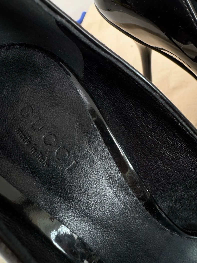 Gucci Gucci Black Peep Toe High Heels Size 36 Size US 6 / IT 36 - 3 Thumbnail