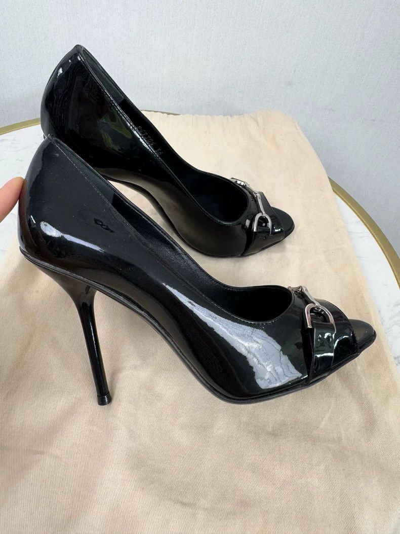 Gucci Gucci Black Peep Toe High Heels Size 36 Size US 6 / IT 36 - 5 Thumbnail