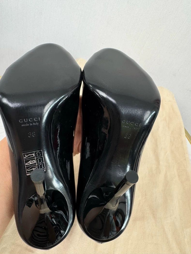 Gucci Gucci Black Peep Toe High Heels Size 36 Size US 6 / IT 36 - 7 Thumbnail