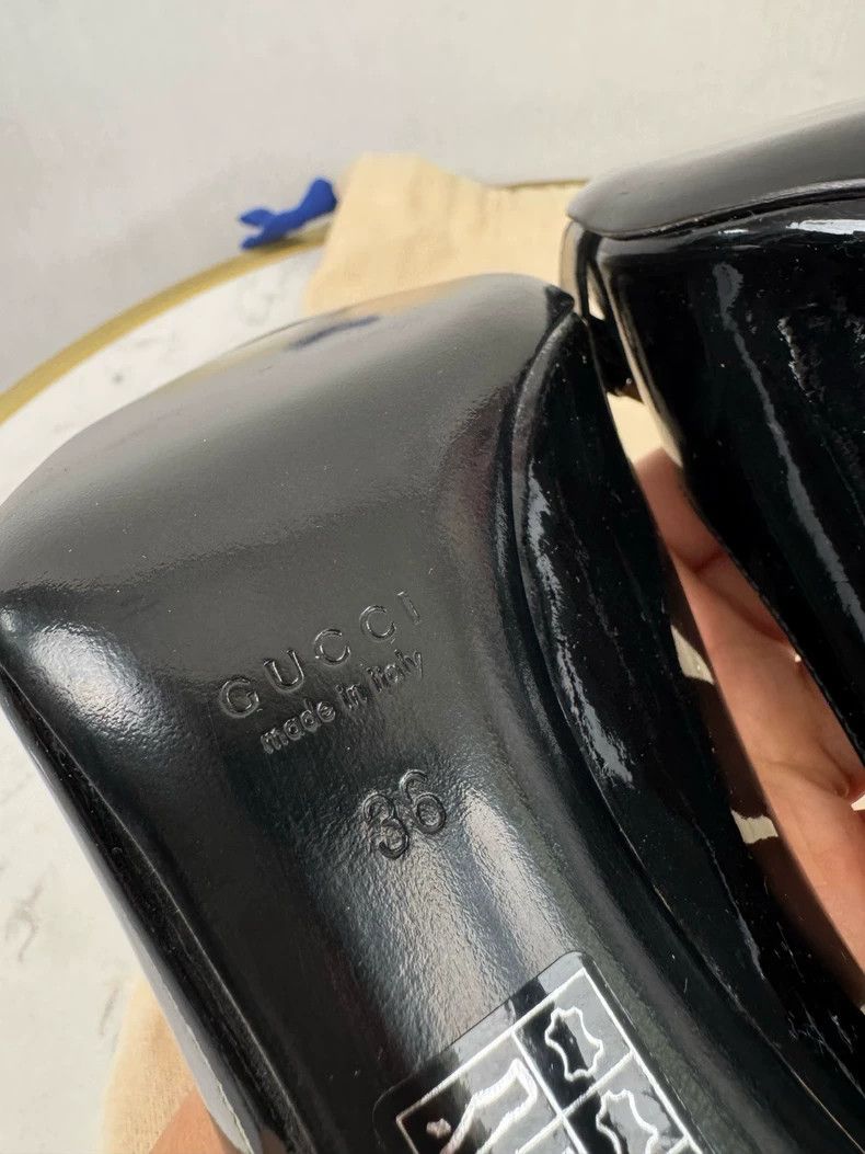 Gucci Gucci Black Peep Toe High Heels Size 36 Size US 6 / IT 36 - 8 Thumbnail