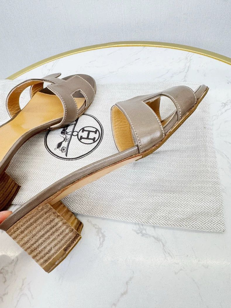 Hermes Hermes Chunky Heel Sandals Size 35 Size US 5 / IT 35 - 3 Thumbnail