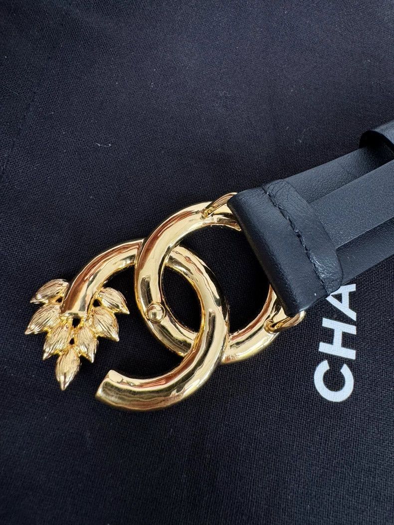 Chanel Chanel Wheat Belt with Rhinestone Buckle Size ONE SIZE - 7 Thumbnail