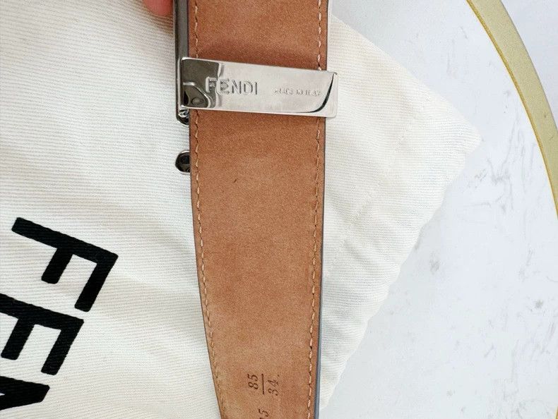 Fendi Fendi Blue Belt Size 34 Like New Size ONE SIZE - 4 Thumbnail