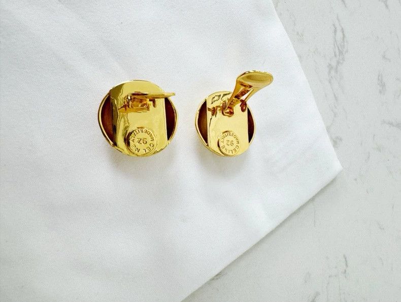Celine Celine Gold Arc De Triomphe Earrings Size ONE SIZE - 3 Thumbnail
