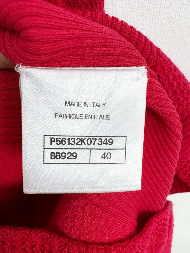 Chanel Chanel Knit Sleeveless Top Red Size 40 Size M / US 6-8 / IT 42-44 - 4 Thumbnail