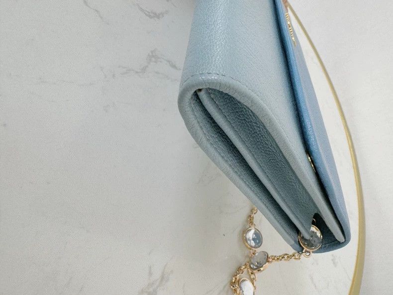 Prada Miumiu Tri-Fold Wallet with Chain Size ONE SIZE - 7 Thumbnail
