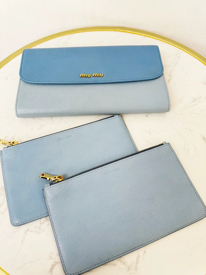 Prada Miumiu Tri-Fold Wallet with Chain Size ONE SIZE - 2 Thumbnail
