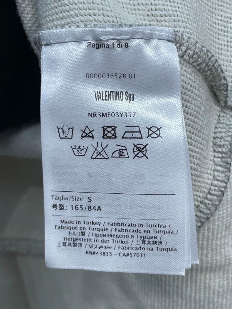 Valentino Valentino Gray Star Embroidered Hooded Sweatshirt Size S / US 4 / IT 40 - 7 Thumbnail