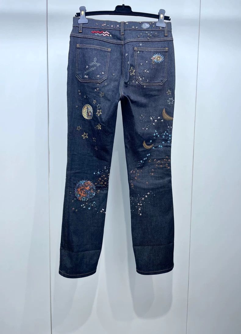 Valentino Valentino Embellished Denim Pants Size 26 Size 26" / US 2 / IT 38 - 2 Thumbnail