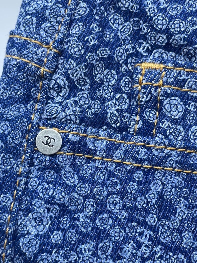 Chanel Chanel Denim Pants with Camo Print Size 34" / US 12 / IT 48 - 3 Thumbnail