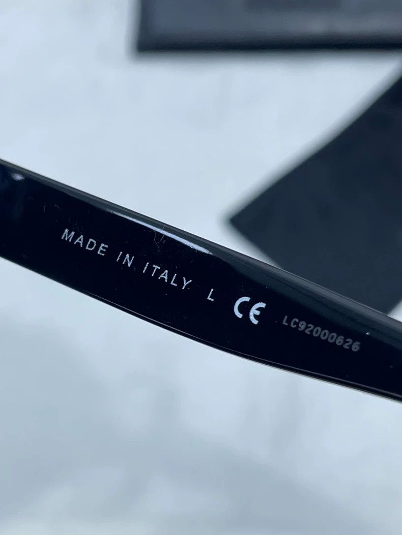 Chanel Chanel Black Frame Glasses with Gold Letters Size ONE SIZE - 8 Thumbnail
