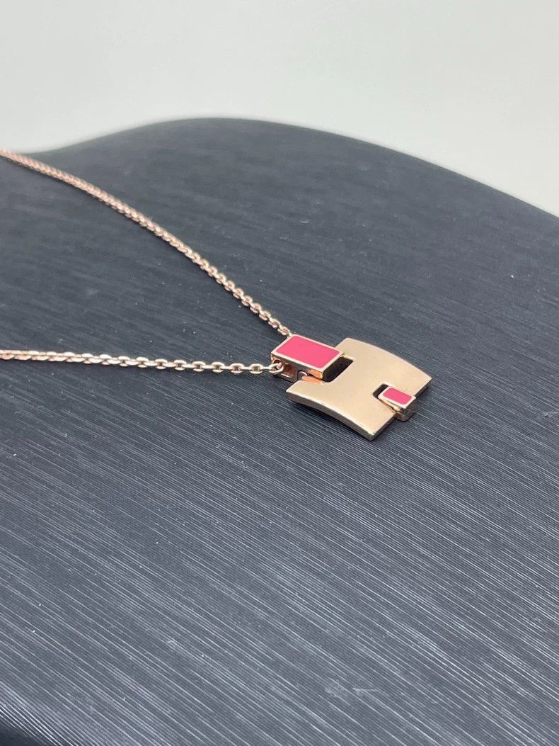 Hermes Hermes Eileen H Color Block Necklace Size ONE SIZE - 5 Thumbnail