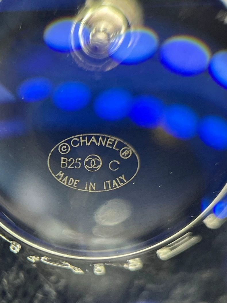 Chanel Chanel Double C Silver Stud Earrings Size ONE SIZE - 8 Thumbnail