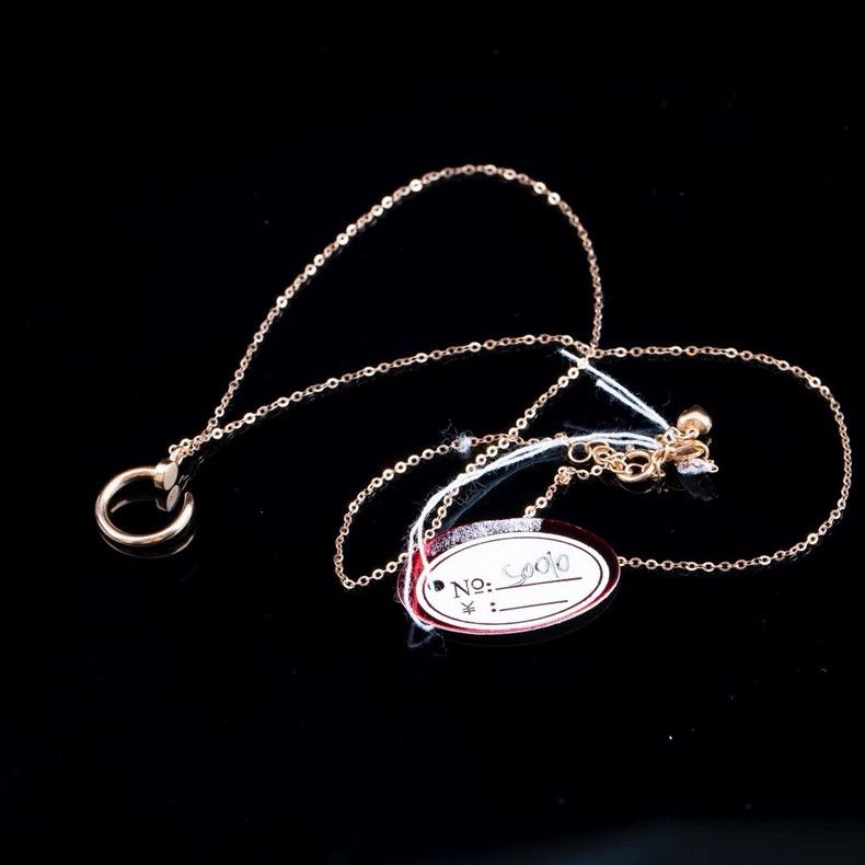 Cartier Custom 18K Rose Gold Nail Necklace Size ONE SIZE - 9 Thumbnail