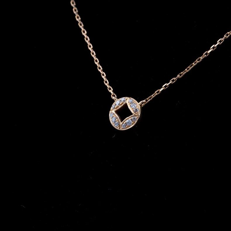 Tiffany & Co. 18K Rose Gold Natural Diamond Necklace Size ONE SIZE - 4 Thumbnail