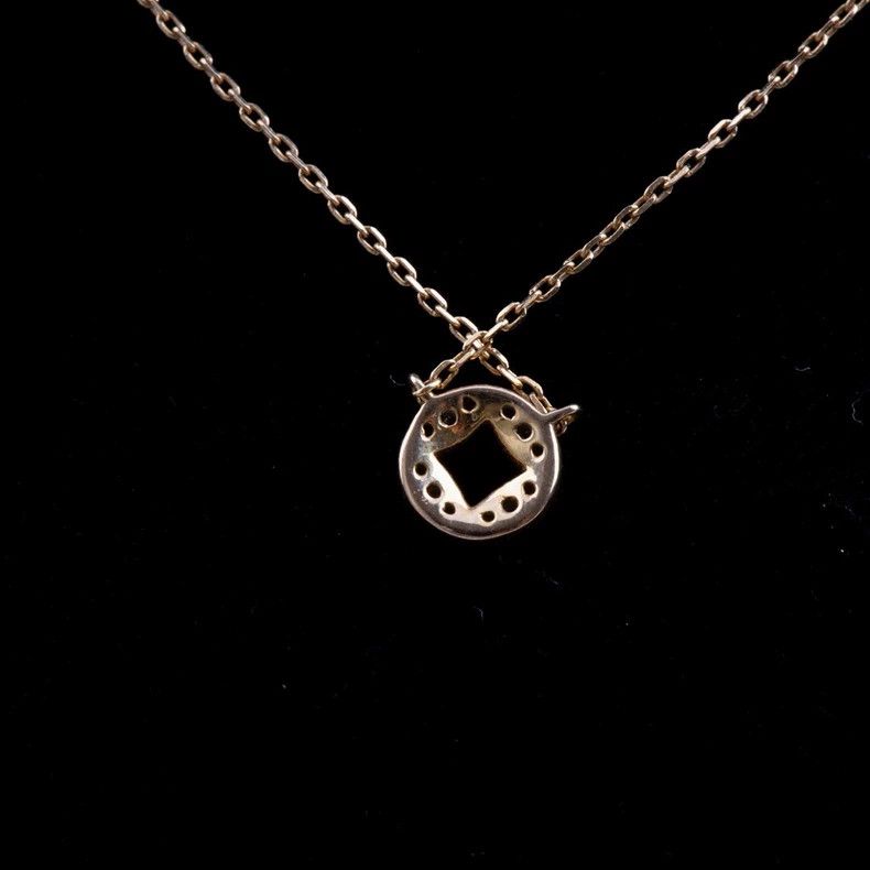 Tiffany & Co. 18K Rose Gold Natural Diamond Necklace Size ONE SIZE - 2 Thumbnail