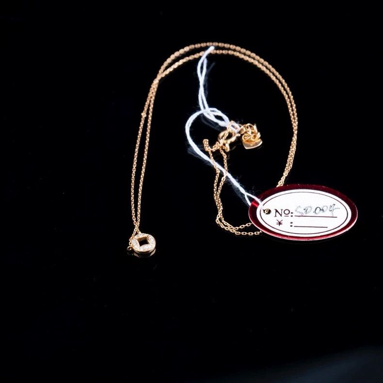 Tiffany & Co. 18K Rose Gold Natural Diamond Necklace Size ONE SIZE - 9 Thumbnail