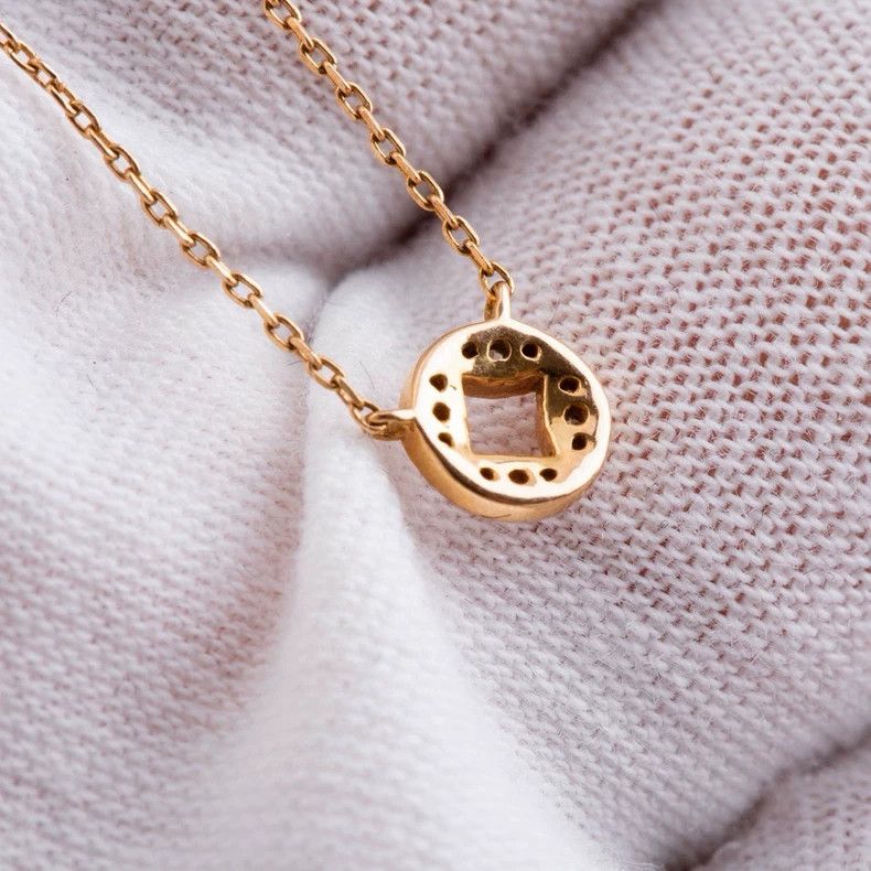 Tiffany & Co. 18K Rose Gold Natural Diamond Necklace Size ONE SIZE - 6 Thumbnail