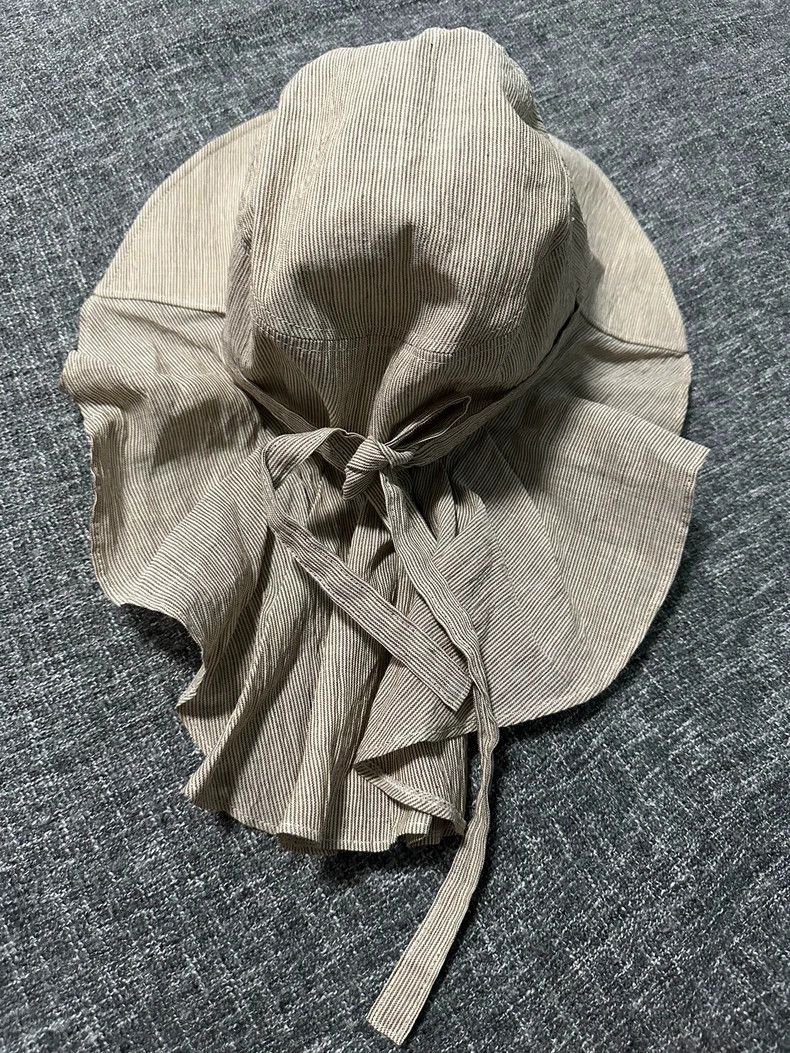 Japanese Brand Beautiful Beige Linen Sun Hat for Women Size ONE SIZE - 3 Thumbnail