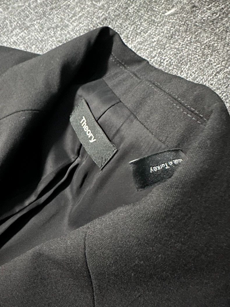The Row Theory Black Long Blazer Jacket Size 00 Size XXS / US 00 / IT 34 - 3 Thumbnail