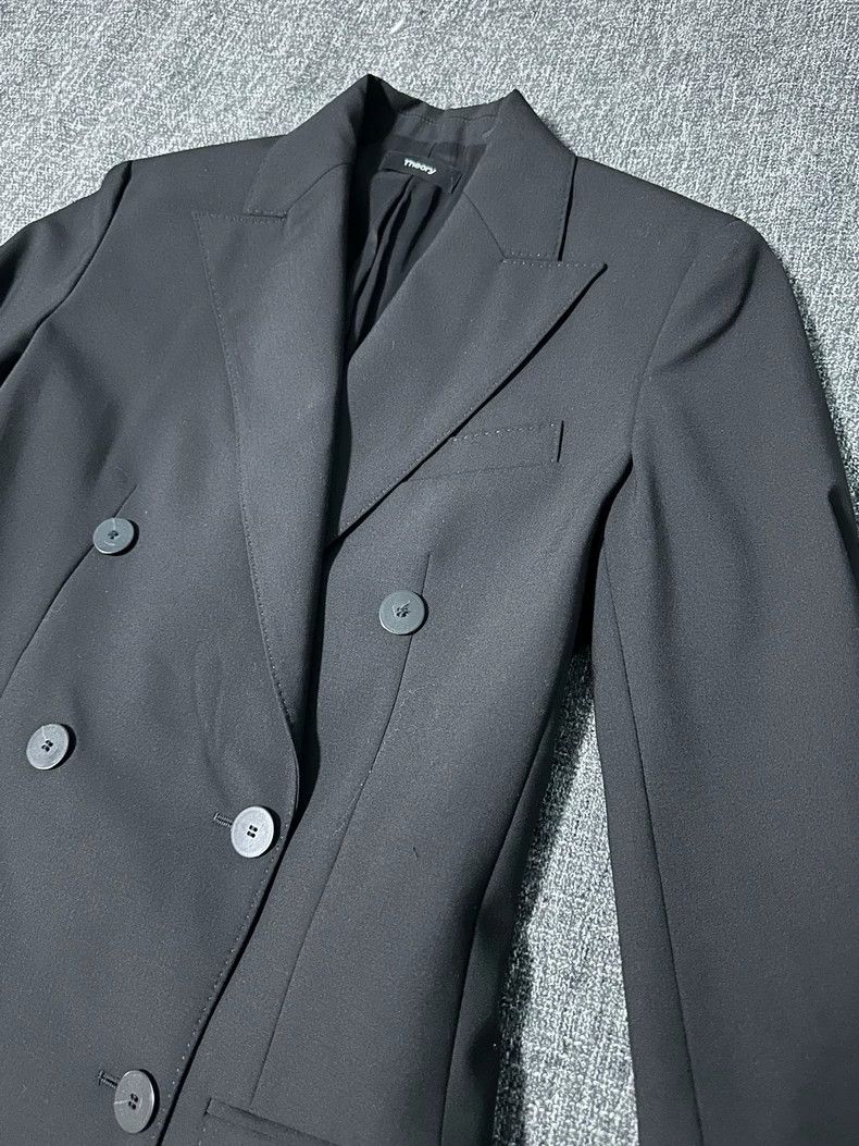 The Row Theory Black Long Blazer Jacket Size 00 Size XXS / US 00 / IT 34 - 2 Thumbnail