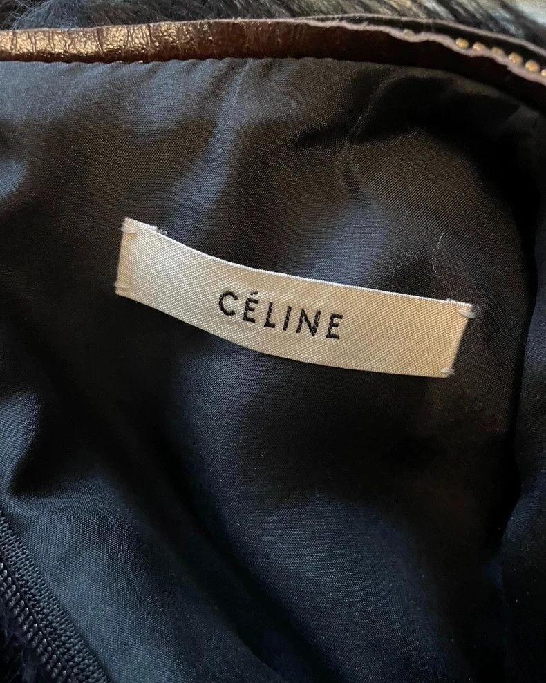 Celine Old Celine Fur Short Sleeve Top Size L / US 10 / IT 46 - 3 Thumbnail