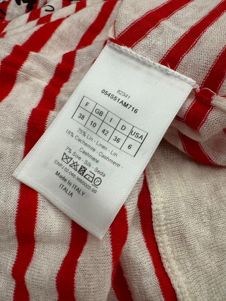 Dior Dior Valentine's Striped Long Sleeve Knit Top Size M / US 6-8 / IT 42-44 - 5 Thumbnail