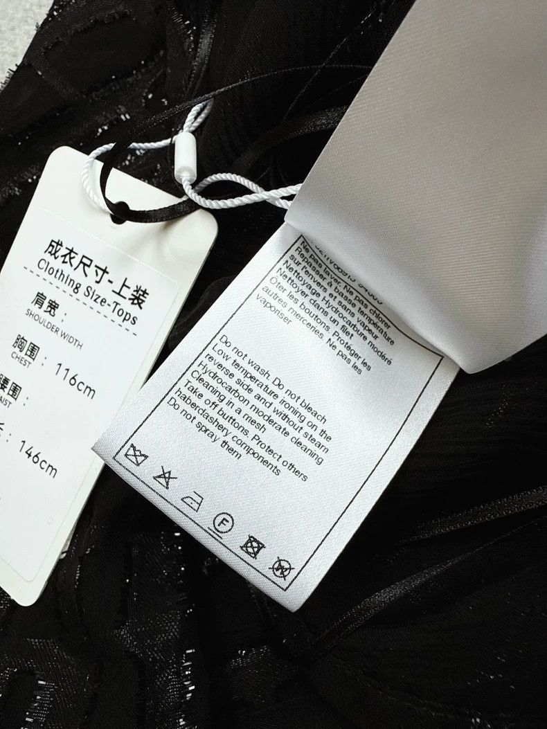 Chanel Chanel Black Silk Long Dress with Texture Size M / US 6-8 / IT 42-44 - 9 Thumbnail