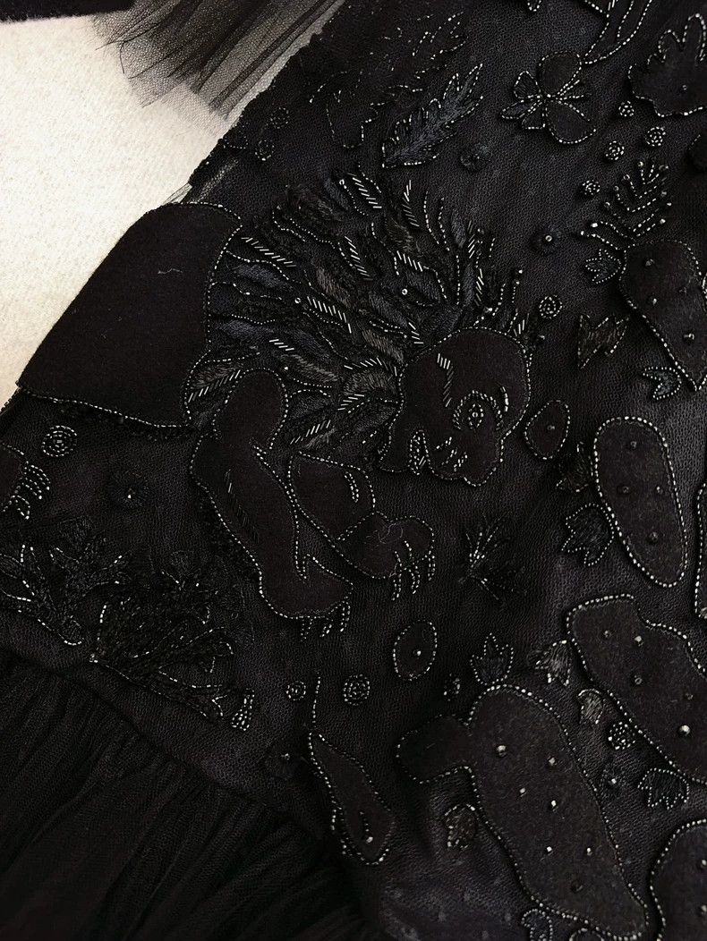 Valentino Valentino Black Lace Embroidered Dress Size 38 Size S / US 4 / IT 40 - 5 Thumbnail