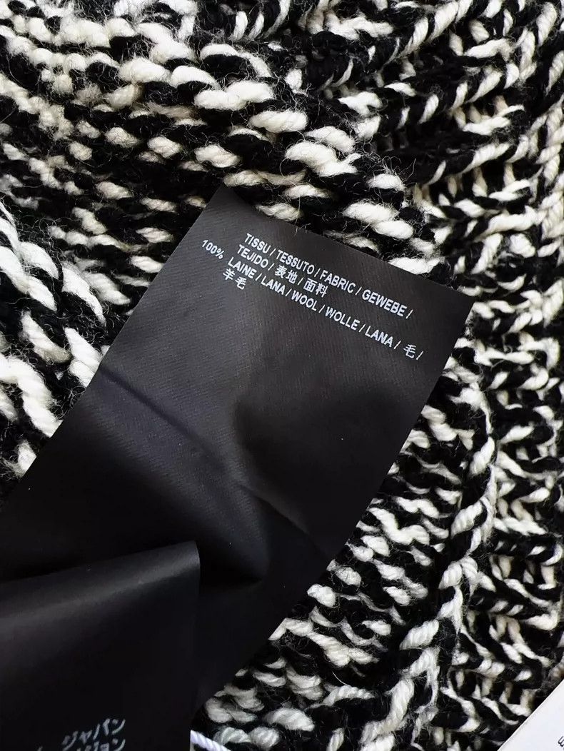Yves Saint Laurent Saint Laurent Black White Knit Turtleneck Sweater Size S / US 4 / IT 40 - 6 Thumbnail