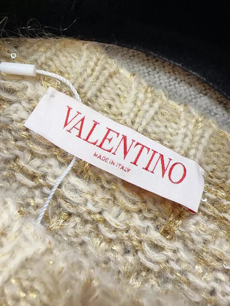 Valentino Valentino Round Neck Knitted Top with Embroidery Size M / US 6-8 / IT 42-44 - 4 Thumbnail