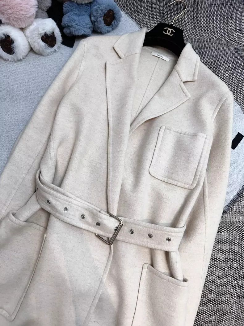 Celine Celine Oatmeal Cashmere Coat Size 36 Size S / US 4 / IT 40 - 6 Thumbnail
