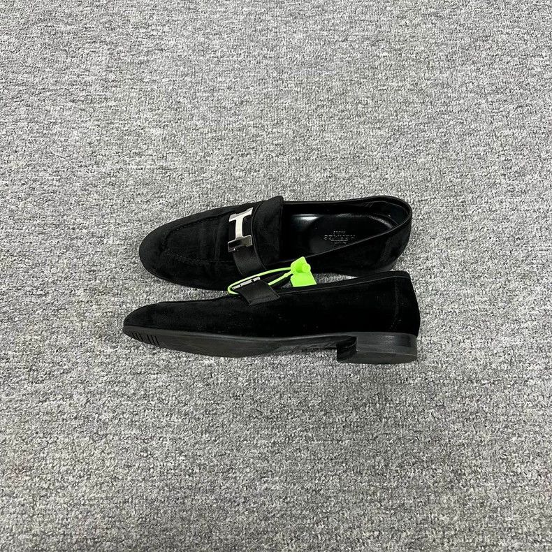 Hermes Hermes Classic Black Velvet Loafers Size 36 Size US 6 / IT 36 - 2 Thumbnail